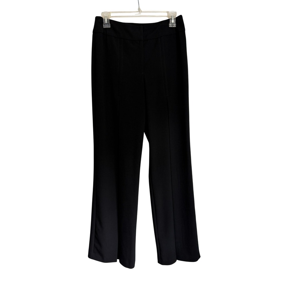 Joseph Ribkoff Trends Trousers Black Wide Leg Center Pleat Size 6 Style 42676